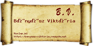 Bányász Viktória névjegykártya