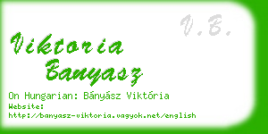 viktoria banyasz business card